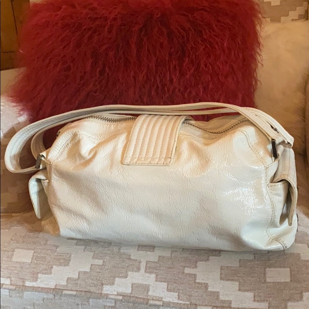 KOOBA Vintage White Patent Leather Satchel - Picture 2 of 15